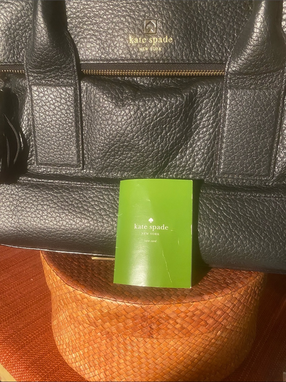 Kate Spade Southport Avenue Carmen Black Pebbled Leather Satchel - Picture 14 of 14